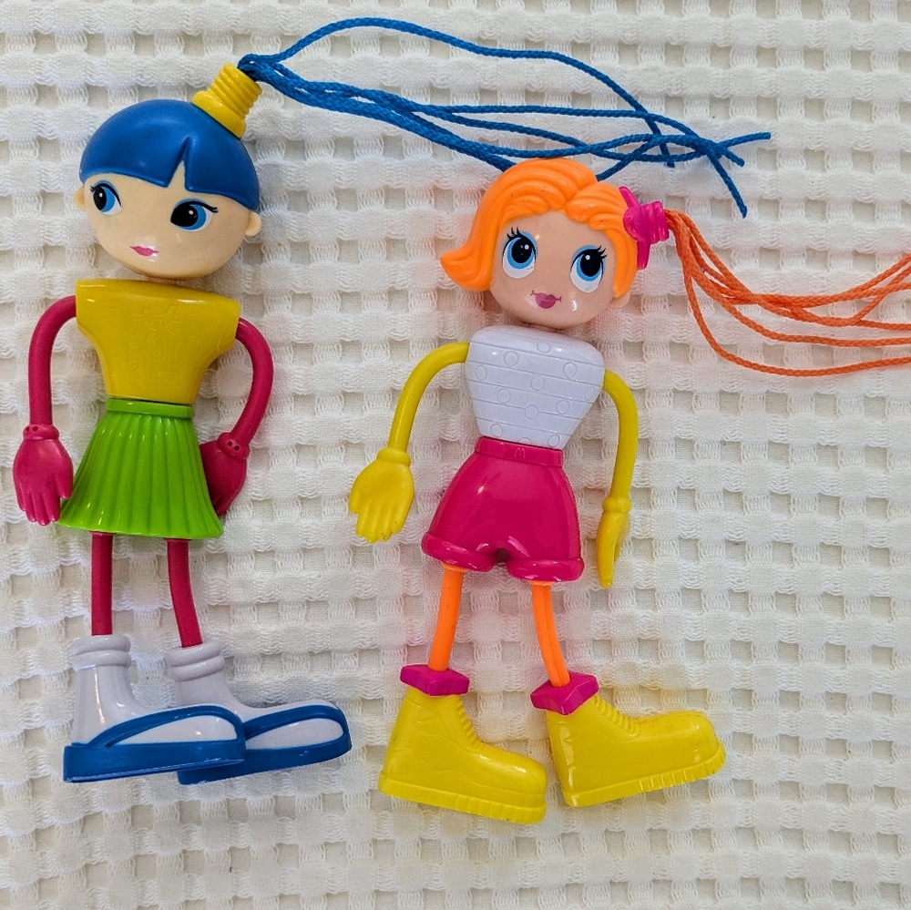 Betty Spaghetti Dolls 2002 McDonald's Happy Meal Toys Vintage Y2K Lot of 2